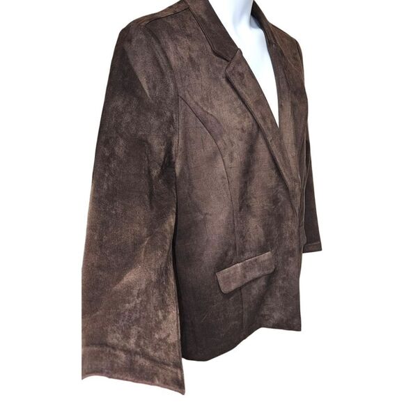 Liverpool Fox Way boyfriend Blazer in cedar Brown broken Geo Size XL - Picture 5 of 16